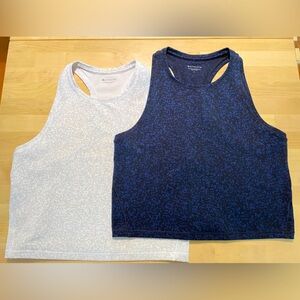 Athleta Set of TWO Shianti print Crop Tank Top Large